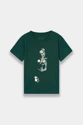Boys Green Panda Tee